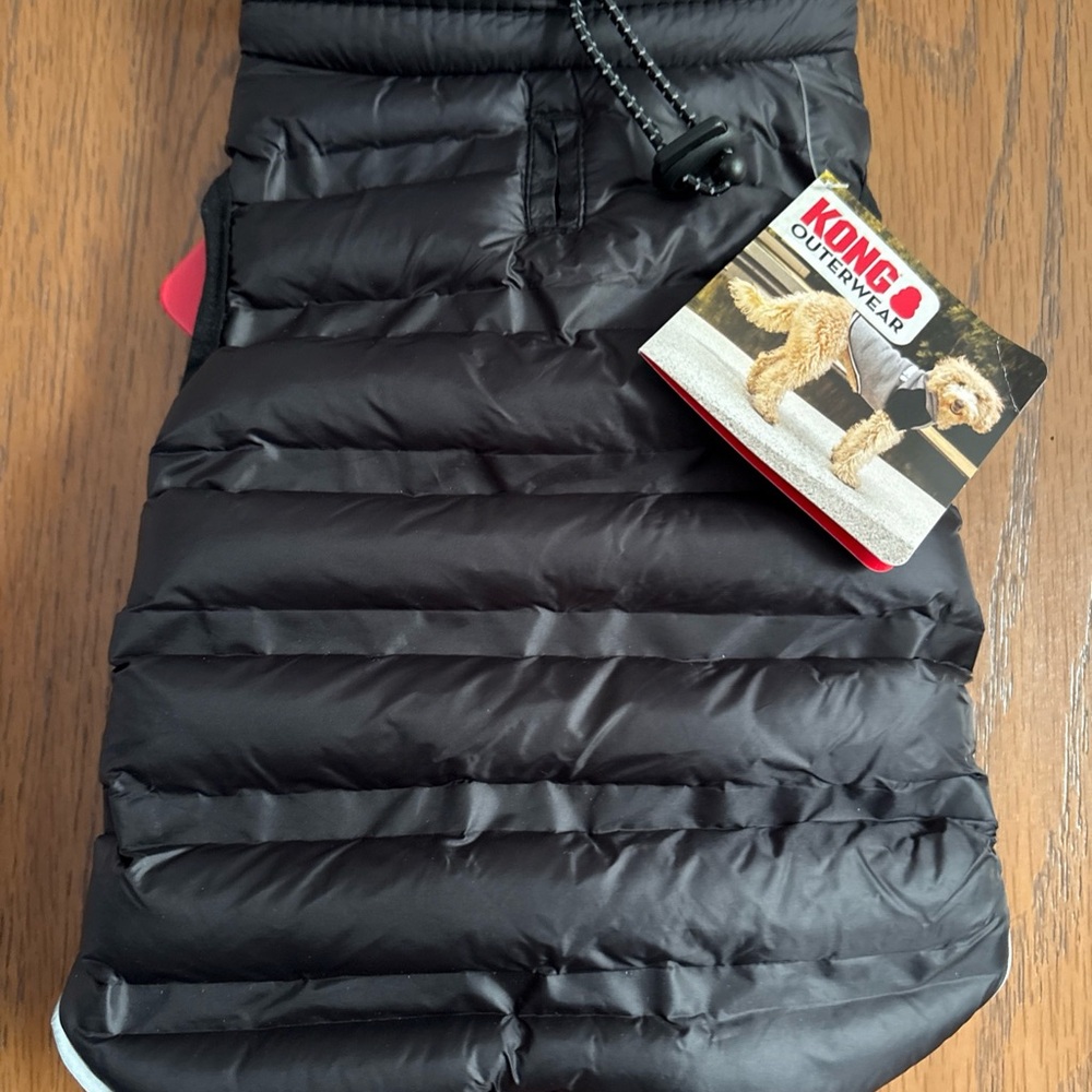 Kong Black Dog Puffer Vest Clothing